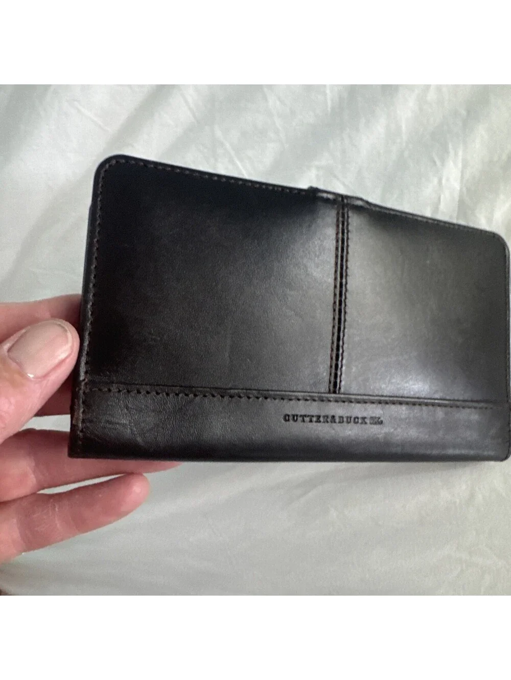 CUTTER & BUCK Brown Leather Travel Wallet Organizer